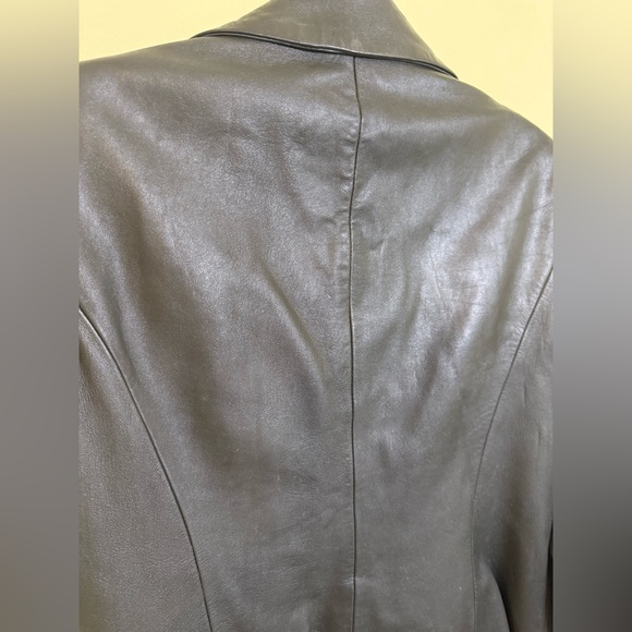 Kasper Leather Blazer *GOOD USED CONDITION* - Picture 12 of 16